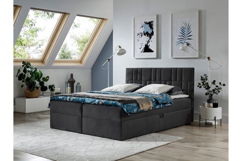 Frusci kontinentalseng 180x200 + topmadras - Møbler - Senge - Kontinentalsenge