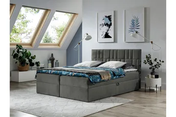 Frusci kontinentalseng 180x200 + topmadras - Møbler - Senge - Kontinentalsenge