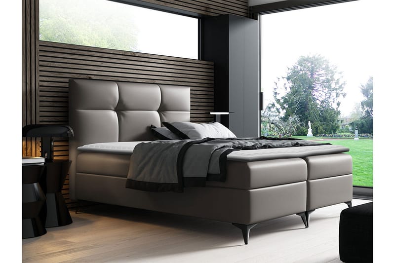 Galtebol Kontinentalseng 120x200 cm - Grå - Møbler - Senge - Kontinentalsenge