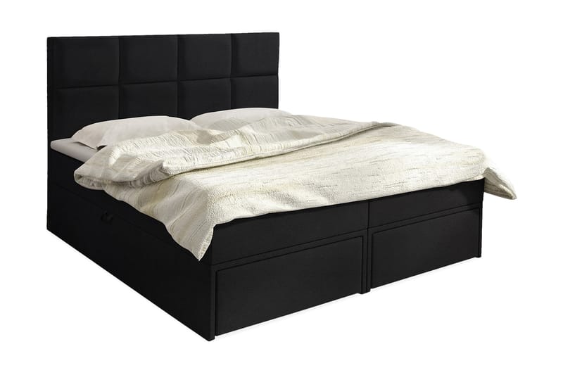 Garda Lux Kontinentalseng 160x207 cm - Sort - M�øbler - Senge - Kontinentalsenge