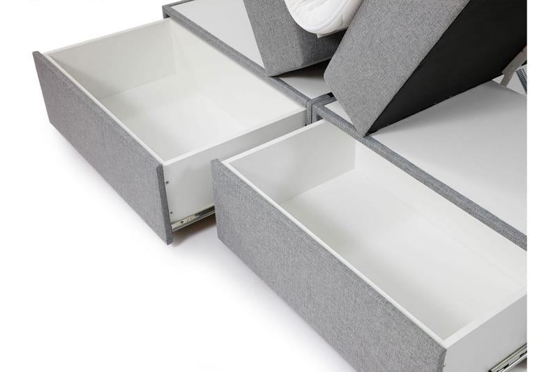 Garda Lux Kontinentalseng 180x207 cm - Sort - Møbler - Senge - Kontinentalsenge