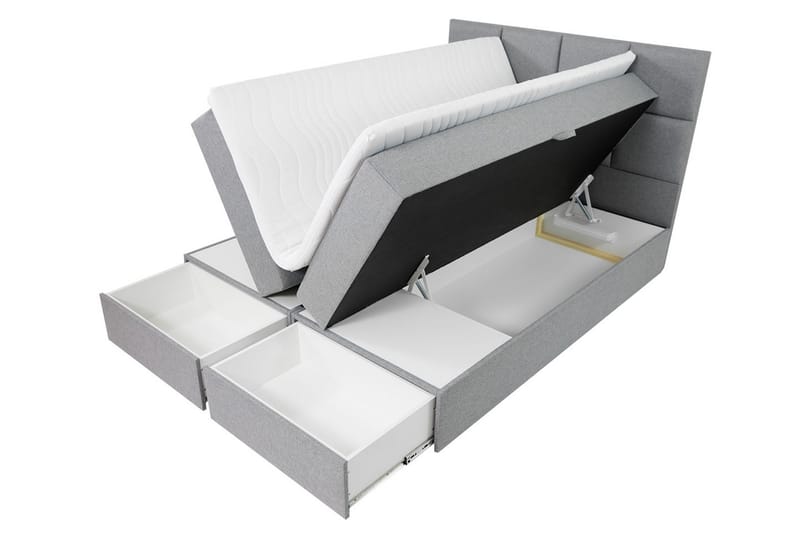 Garda Lux Kontinentalseng 180x207 cm - Sort - Møbler - Senge - Kontinentalsenge