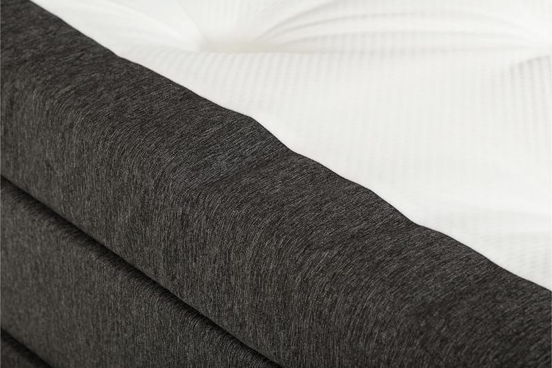 Happy sengepakke 150x200 skumkerne glat Gavl - Sort/Grå - Møbler - Senge - Kontinentalsenge