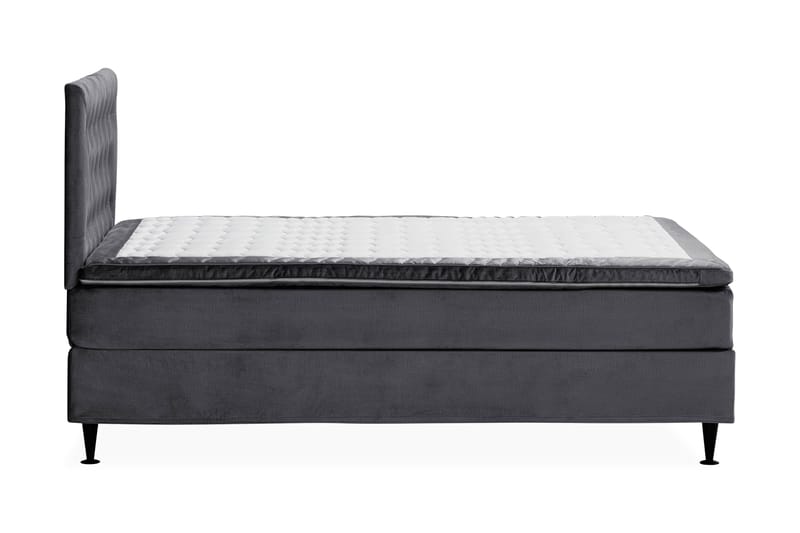 Happy Plus Sengepakke Kontinentalseng 140x200 cm  - Mørkegrå - Komplet sengepakke - Kontinentalsenge
