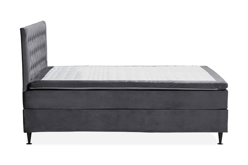 Happy Plus Sengepakke Kontinentalseng 180x200 cm - Mørkegrå - Komplet sengepakke - Kontinentalsenge