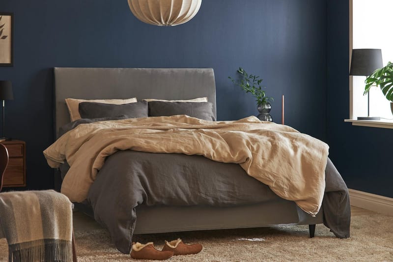 Happy Plus Kontinentalseng 140x200 cm - Grå - Møbler - Senge - Kontinentalsenge