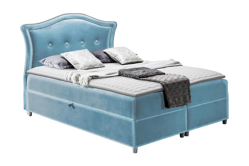 Hestra Kontinentalseng 200x200 cm, Blå