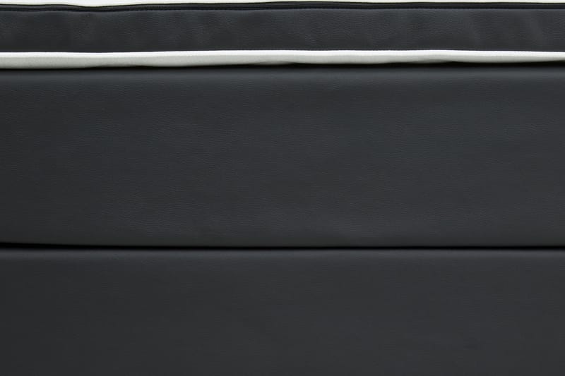 Hilton Luksus sengepakke 120x200 kunstlæder - sort - Komplet sengepakke - Kontinentalsenge