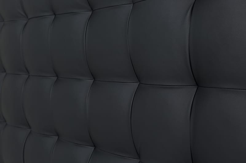 Hilton Luksus sengepakke 160x200 kunstlæder - sort - Komplet sengepakke - Kontinentalsenge - Dobbeltsenge