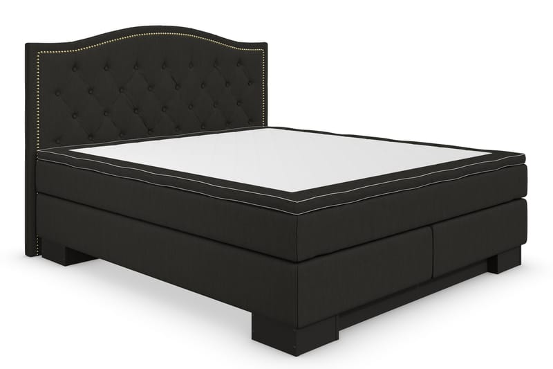 Hilton Luksus sengepakke 180x200 top - sort - Møbler - Senge - Komplet sengepakke
