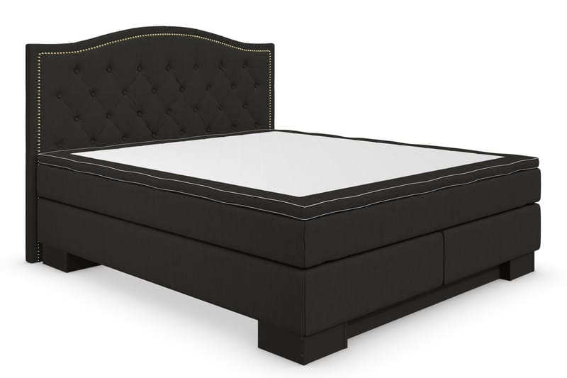 Hilton Luksus sengepakke 180x200 top - sort - Dobbeltsenge - Komplet sengepakke - Kontinentalsenge