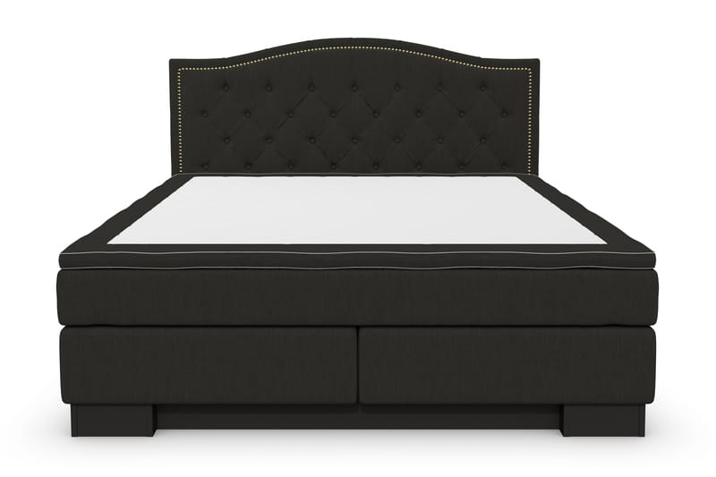 Hilton Luksus sengepakke 180x200 top - sort - Møbler - Senge - Komplet sengepakke