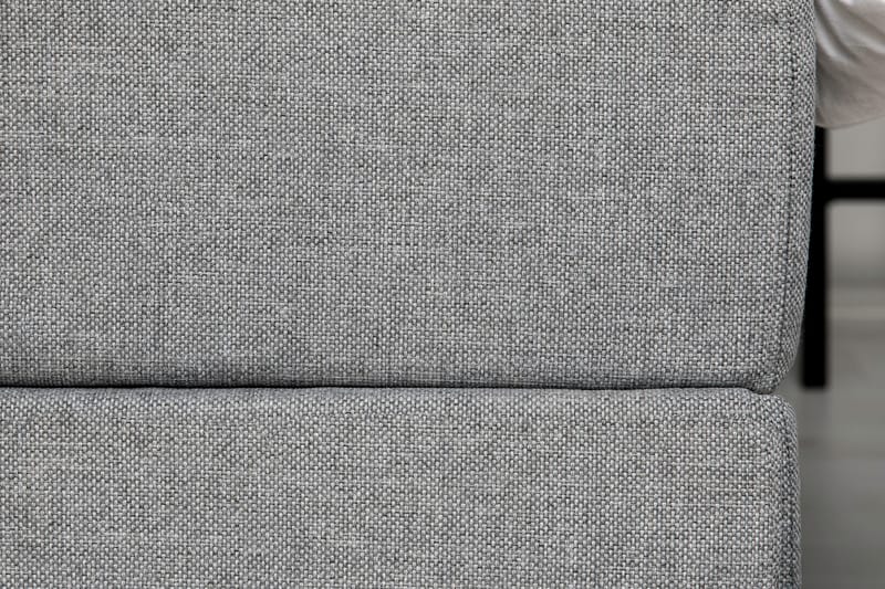 Hilton Lyx Komplet Sengepakke 140 cm Lysegrå - Sort Sokkel - Møbler - Senge - Komplet sengepakke