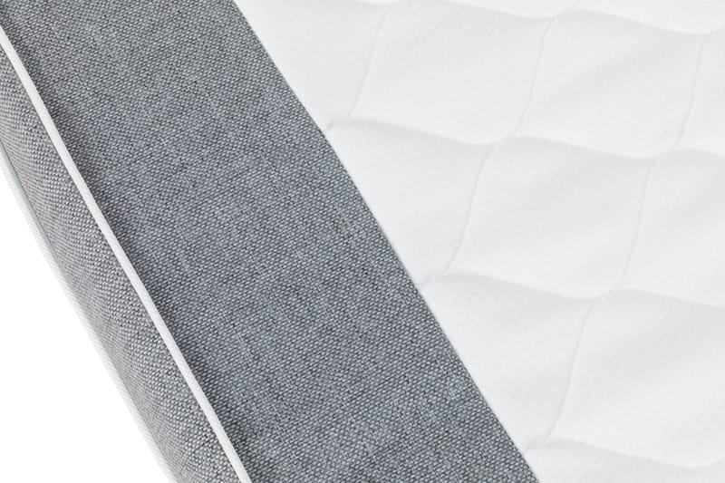 Hilton Lyx Komplet Sengepakke 140 cm Lysegrå - Sort Sokkel - Møbler - Senge - Komplet sengepakke