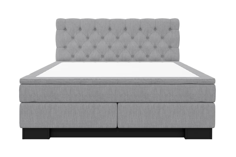 Hilton Lyx Komplet Sengepakke 180x210 - Lysegrå - Møbler - Senge - Komplet sengepakke