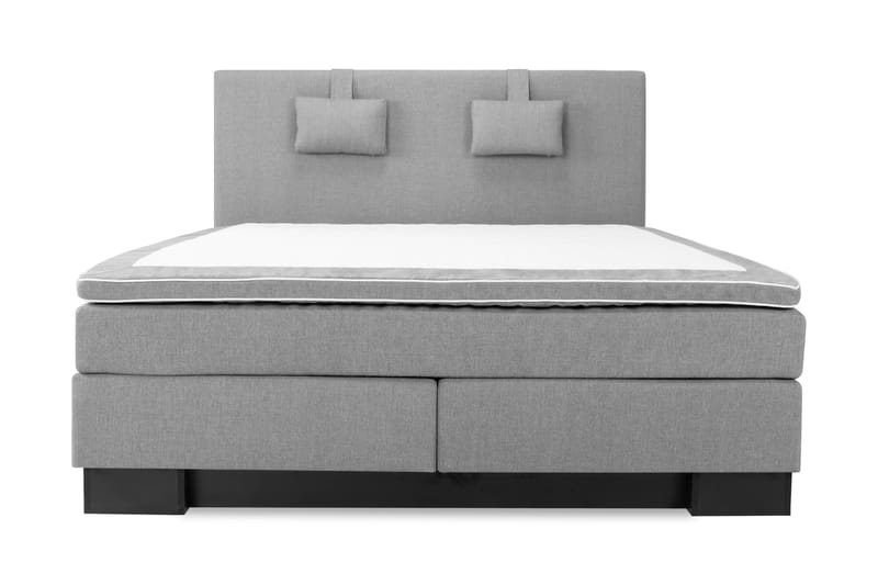 Hilton Lyx Komplet Sengepakke 180x210 - Lysegrå - Møbler - Senge - Komplet sengepakke