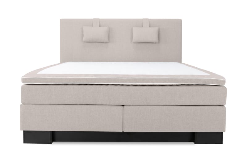 Hilton Lyx Komplet Sengepakke 210x210 - Beige - Møbler - Senge - Komplet sengepakke