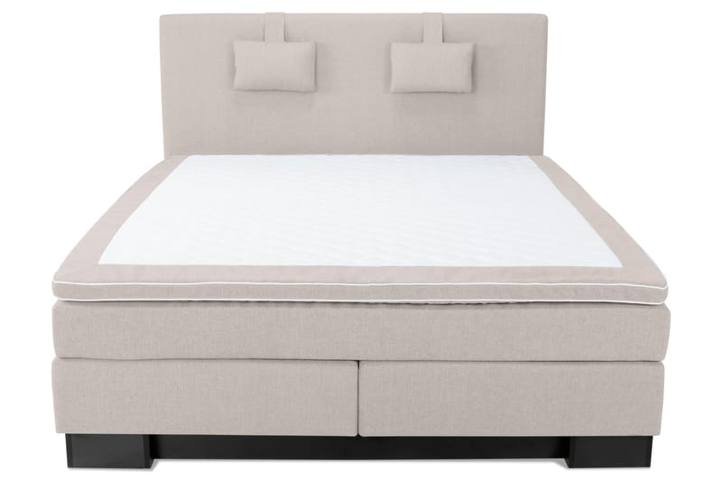 Hilton Lyx Komplet Sengepakke 210x210 - Beige - Møbler - Senge - Komplet sengepakke