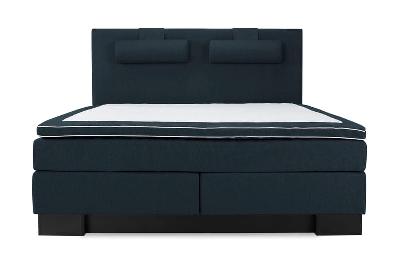 Hilton Lyx Komplet Sengepakke 210x210 - Mørkeblå - Komplet sengepakke - Kontinentalsenge - Dobbeltsenge - Familieseng