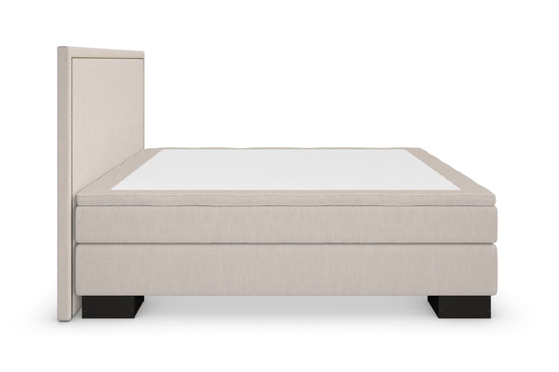 Hilton Lyx Sengepakke 160+Amiral Lige Sengegavl - Beige - Møbler - Senge - Komplet sengepakke