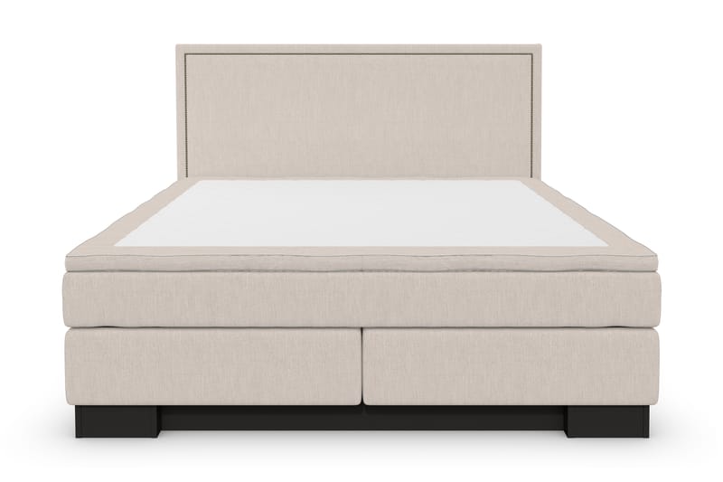 Hilton Lyx Sengepakke 160+Amiral Lige Sengegavl - Beige - Møbler - Senge - Komplet sengepakke