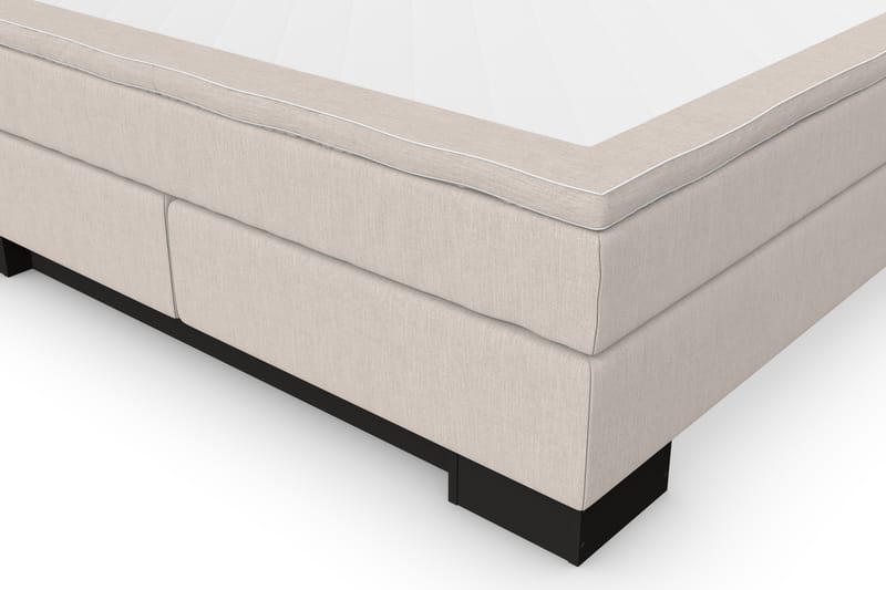 Hilton Lyx Sengepakke 160+Amiral Lige Sengegavl - Beige - Møbler - Senge - Komplet sengepakke