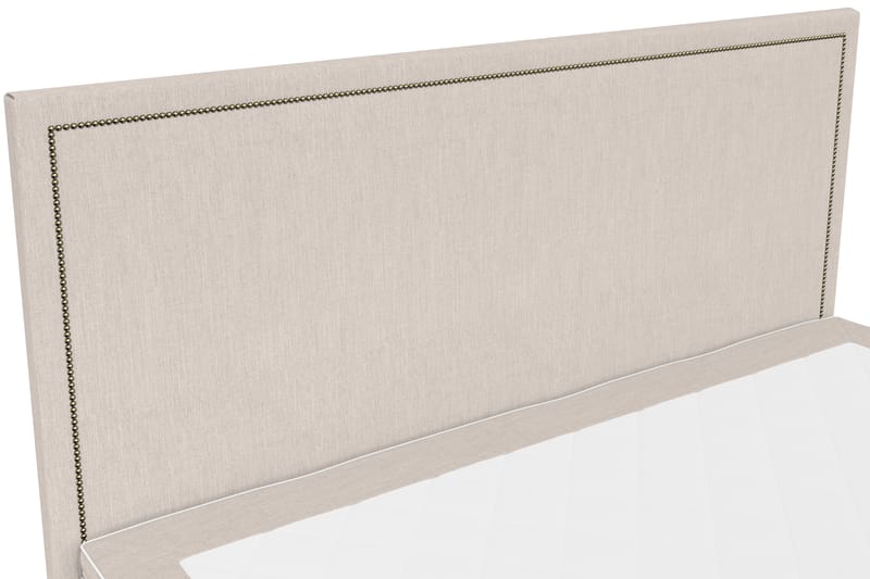 Hilton Lyx Sengepakke 160+Amiral Lige Sengegavl - Beige - Møbler - Senge - Komplet sengepakke