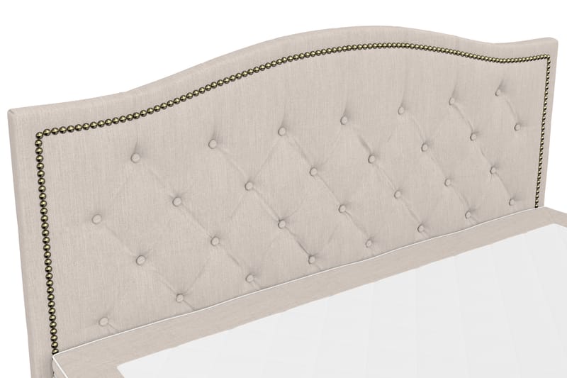 Hilton Lyx Sengepakke 180+Amiral Bølget Sengegavl - Beige - Møbler - Senge - Komplet sengepakke