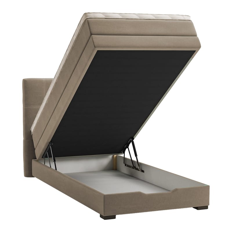 Kontinentalseng Holvik 90x200 cm - beige - Møbler - Senge - Enkeltsenge