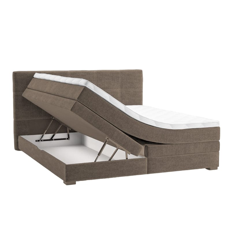Kontinentalseng HOME4YOU Jeep 160x200 cm Beige - Beige - Møbler - Senge - Kontinentalsenge