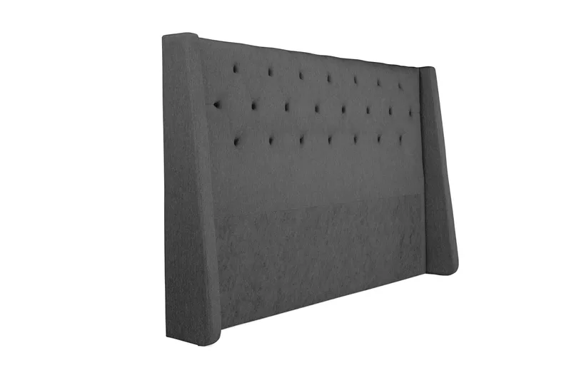 Imperia Komplet Sengepakke 210x210 cm Kontinentalseng med gavl - Mørkegrå - Møbler - Senge - Kontinentalsenge