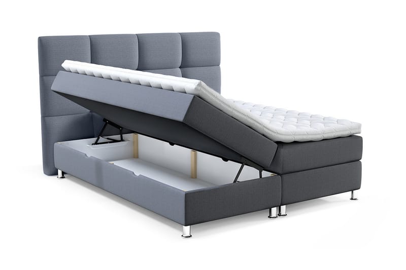 Isoba Sengepakke 160x200 cm - Blå - Komplet sengepakke - Kontinentalsenge - Dobbeltsenge