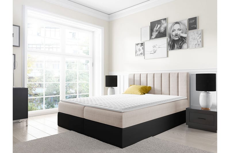 Jendem kontinentalseng 140x200 - Beige - Møbler - Senge - Kontinentalsenge