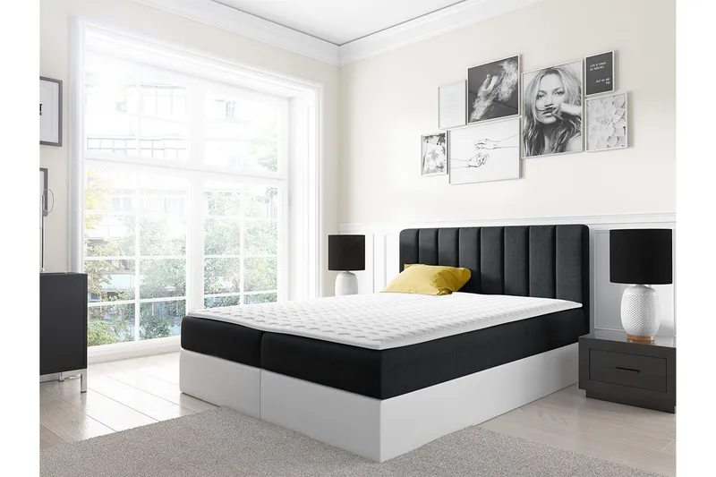 Jendem kontinentalseng 180x200 - Sort - Møbler - Senge - Kontinentalsenge