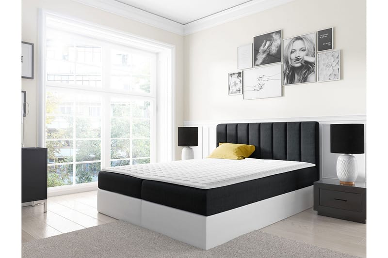 Jendem kontinentalseng 200x200 - Sort - Møbler - Senge - Kontinentalsenge