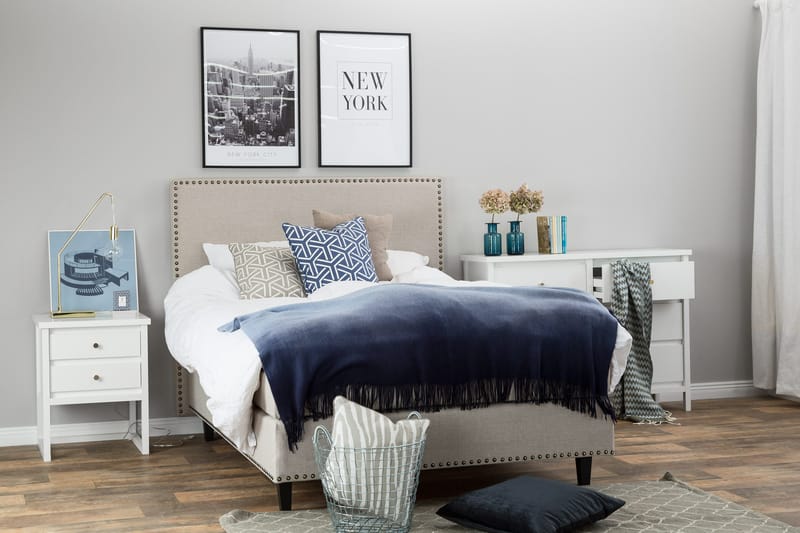 Jolie Kontinentalseng 140x200 - Beige - Møbler - Senge - Kontinentalsenge