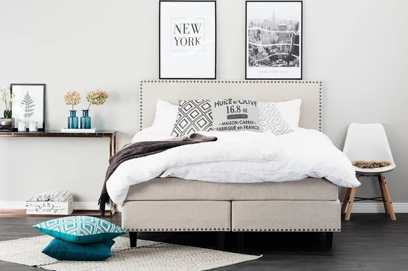 Jolie Kontinentalseng 180x200 - Beige - Møbler - Senge - Kontinentalsenge