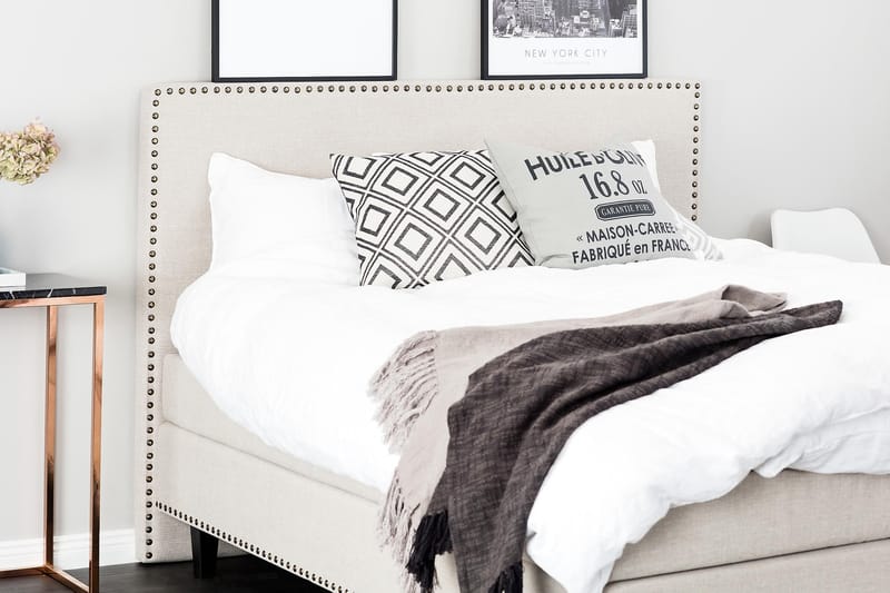 Jolie Kontinentalseng 180x200 - Beige - Møbler - Senge - Komplet sengepakke