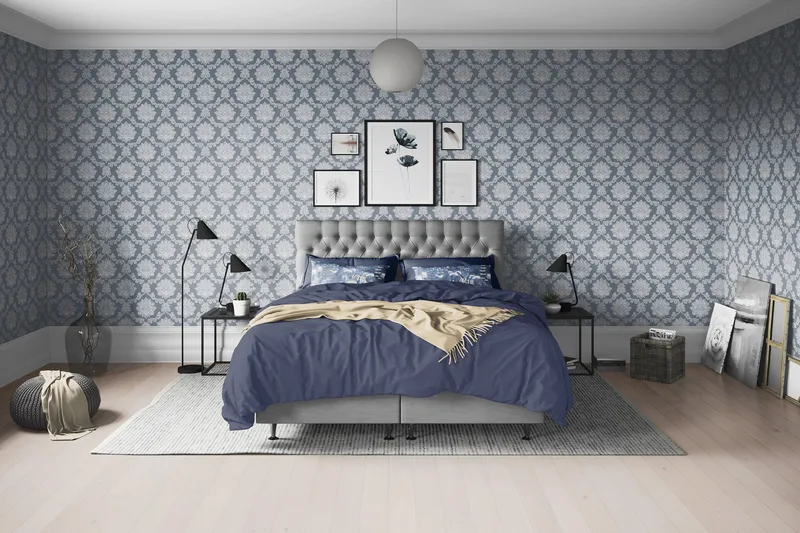 Joluma Komplet Sengepakke Fast 180x200 cm - Grå - Møbler - Senge - Kontinentalsenge