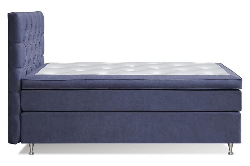 Joluma Kontinentalseng Fast - (+Flere valg) 105x200 cm Mørkeblå - Komplet sengepakke - Kontinentalsenge