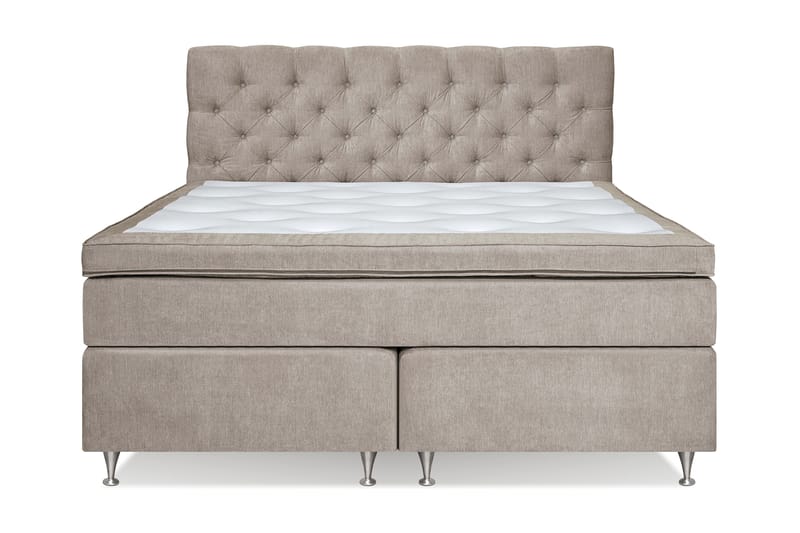 Joluma Kontinentalseng Fast - (+Flere valg) 180x200 cm Beige - Møbler - Senge - Komplet sengepakke