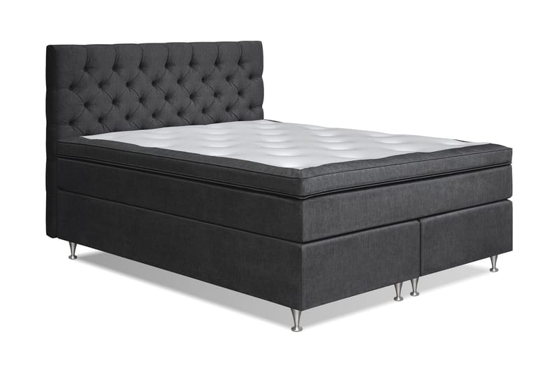 Joluma Kontinentalseng Fast - (+Flere valg) 180x200 cm Sort - Møbler - Senge - Kontinentalsenge