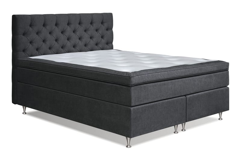 Joluma Kontinentalseng Fast/Medium - (+Flere valg) 180x200 cm Sort - Møbler - Senge - Komplet sengepakke