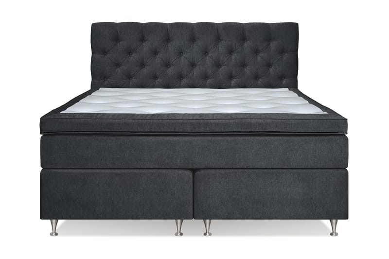 Joluma Kontinentalseng Fast/Medium - (+Flere valg) 180x200 cm Sort - Møbler - Senge - Komplet sengepakke