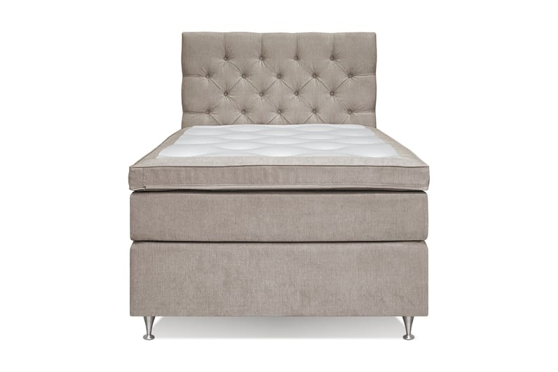 Joluma Kontinentalseng Medium - (+Flere valg) 105x200 cm Beige - Møbler - Senge - Komplet sengepakke