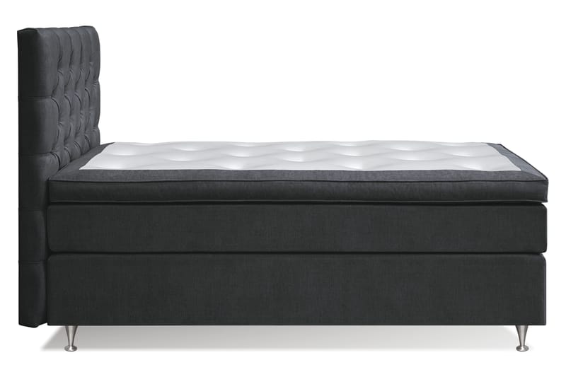 Joluma Kontinentalseng Medium - (+Flere valg) 105x200 cm Sort - Møbler - Senge - Komplet sengepakke
