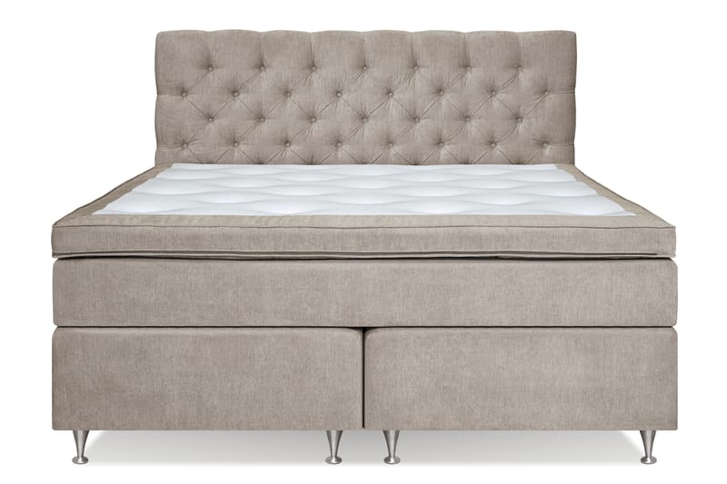 Joluma Kontinentalseng Medium - (+Flere valg) 160x200 cm Beige - Møbler - Senge - Komplet sengepakke