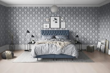 Joluma Kontinentalseng Medium - (+Flere valg) 180x200 cm Mørkeblå - Møbler - Senge - Komplet sengepakke