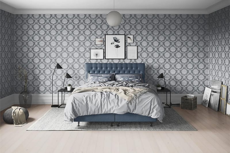 Joluma Sengepakke Fast - (+Flere valg) 140x200 cm Mørkeblå - Møbler - Senge - Komplet sengepakke
