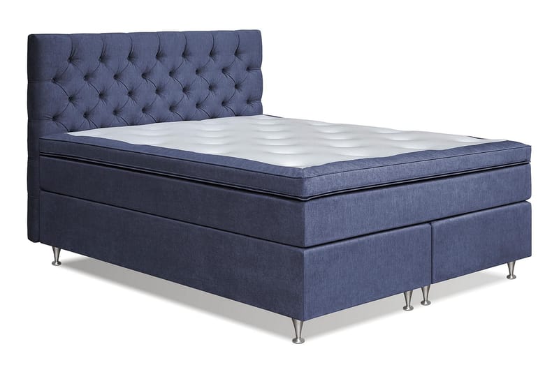 Joluma Sengepakke Fast - (+Flere valg) 180x200 cm Mørkeblå - Komplet sengepakke - Kontinentalsenge